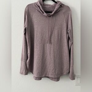 Athleta Uptempo Hoodie in Heathered Purple Color - Large